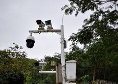 東莞某綠道監(jiān)控攝像頭安裝效果